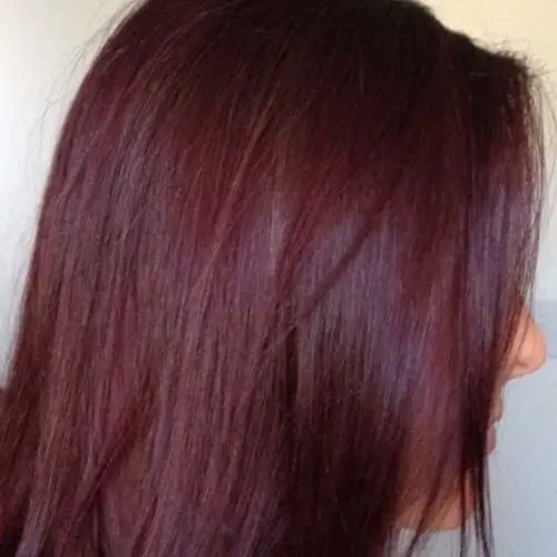 Color de cabello castaño rojizo
