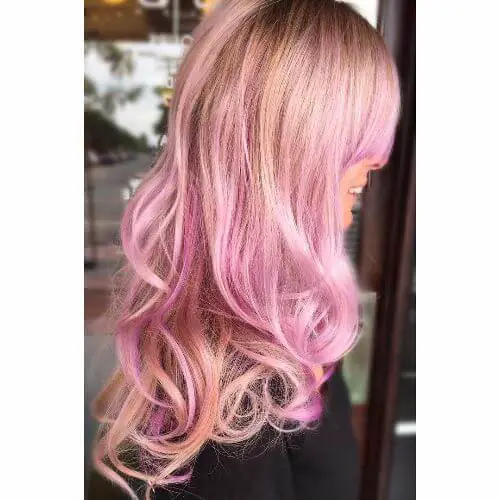color de cabello rosa lavanda 