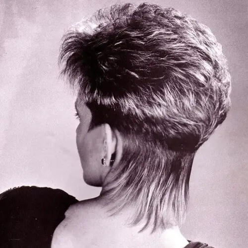 Peinado de cuña de los 80