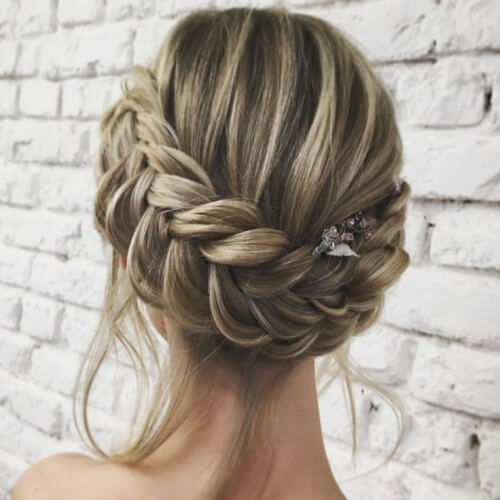 Updos trenzados para la boda