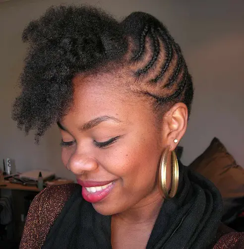 Cornrow updo Idea