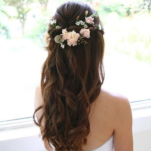 Medias Updos para la boda