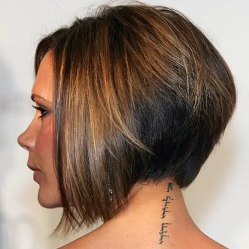 Corte de pelo de cuña de Victoria Beckham