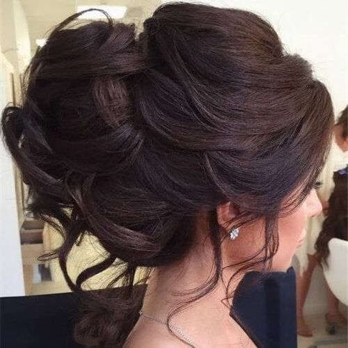 Updos de boda para cabello largo