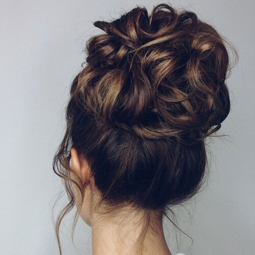 Updos de boda para cabello medio