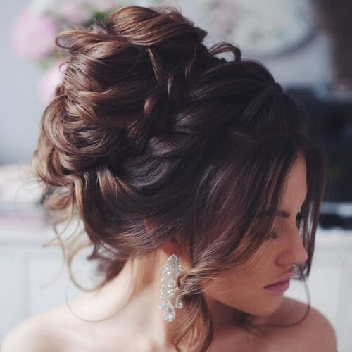 Updos de boda con trenzas