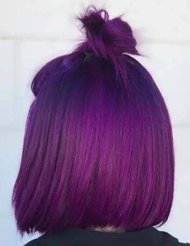 colores de pelo de invierno púrpura oscuro